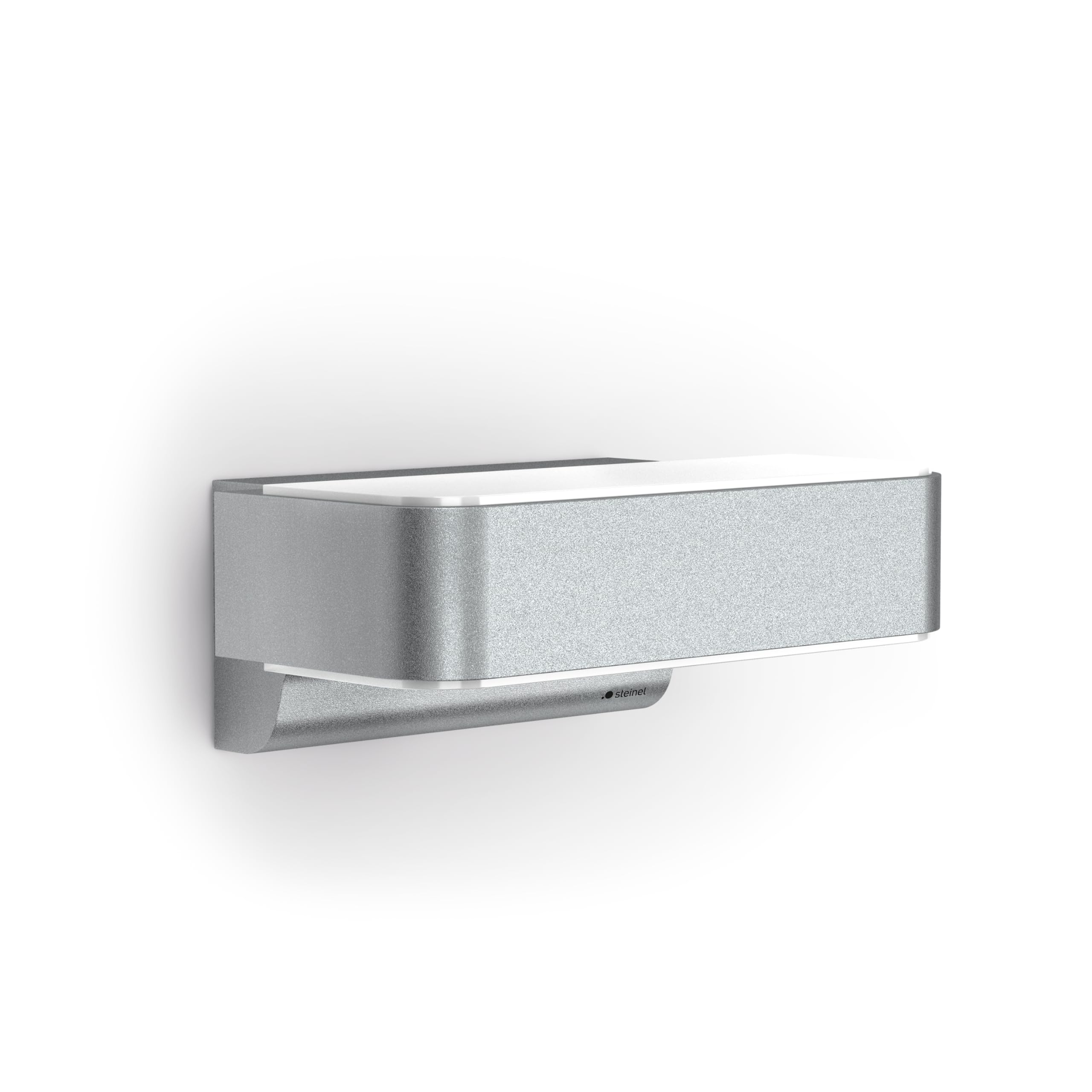 STEINEL Applique LED murale extérieur L 810 SC argent | lampe extérieur intelligent, détecteur de mouvement 160° iHF, Up/Downlight, commandé par application