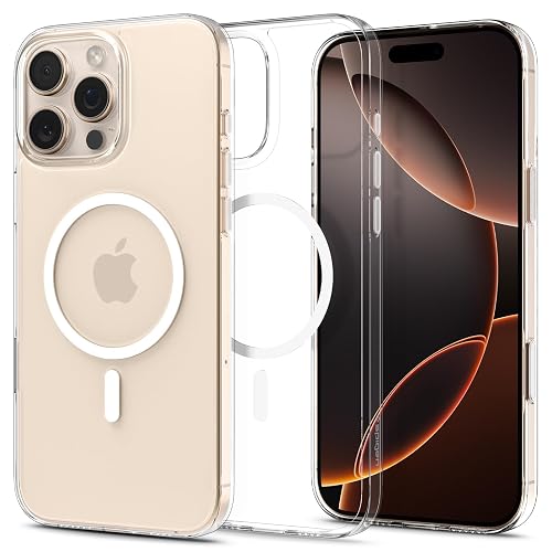 Spigen Thin Fit Clear T MagFit iPhone 17 Back Cover Case, Never Yellow - Lifetime Yellowing Warranty (PC | Clear White)