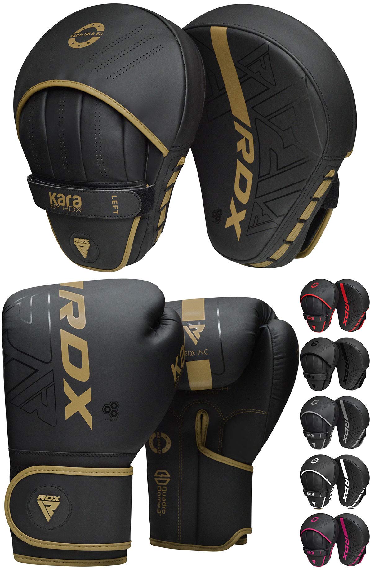 Guanti Per Passate Boxe RDX Donna Coppia Colpitori Scudo Sciopero Gancio Jab Pastiglie Boxe Thai Pao MMA Arti Marziali Allenamento Colpitori Pao Coppia