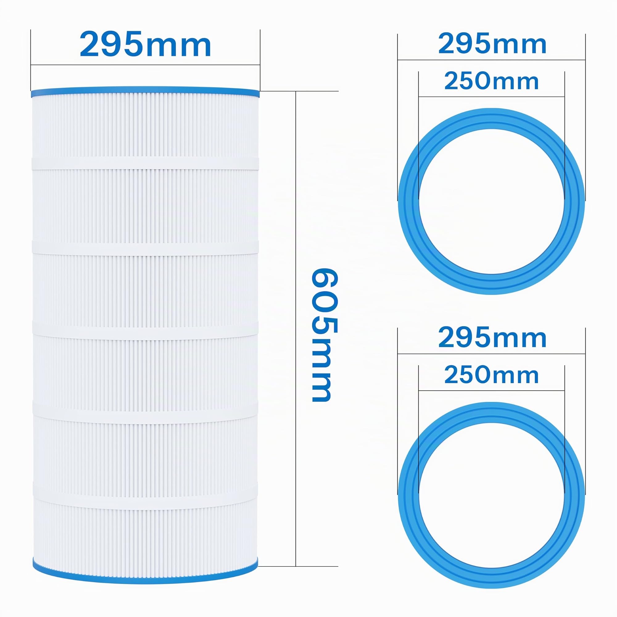 Cartouche Filtrante Piscine Compatible avec Magiline FX30, 1PCS | Remplace Magiline FX30/FX40/FX50