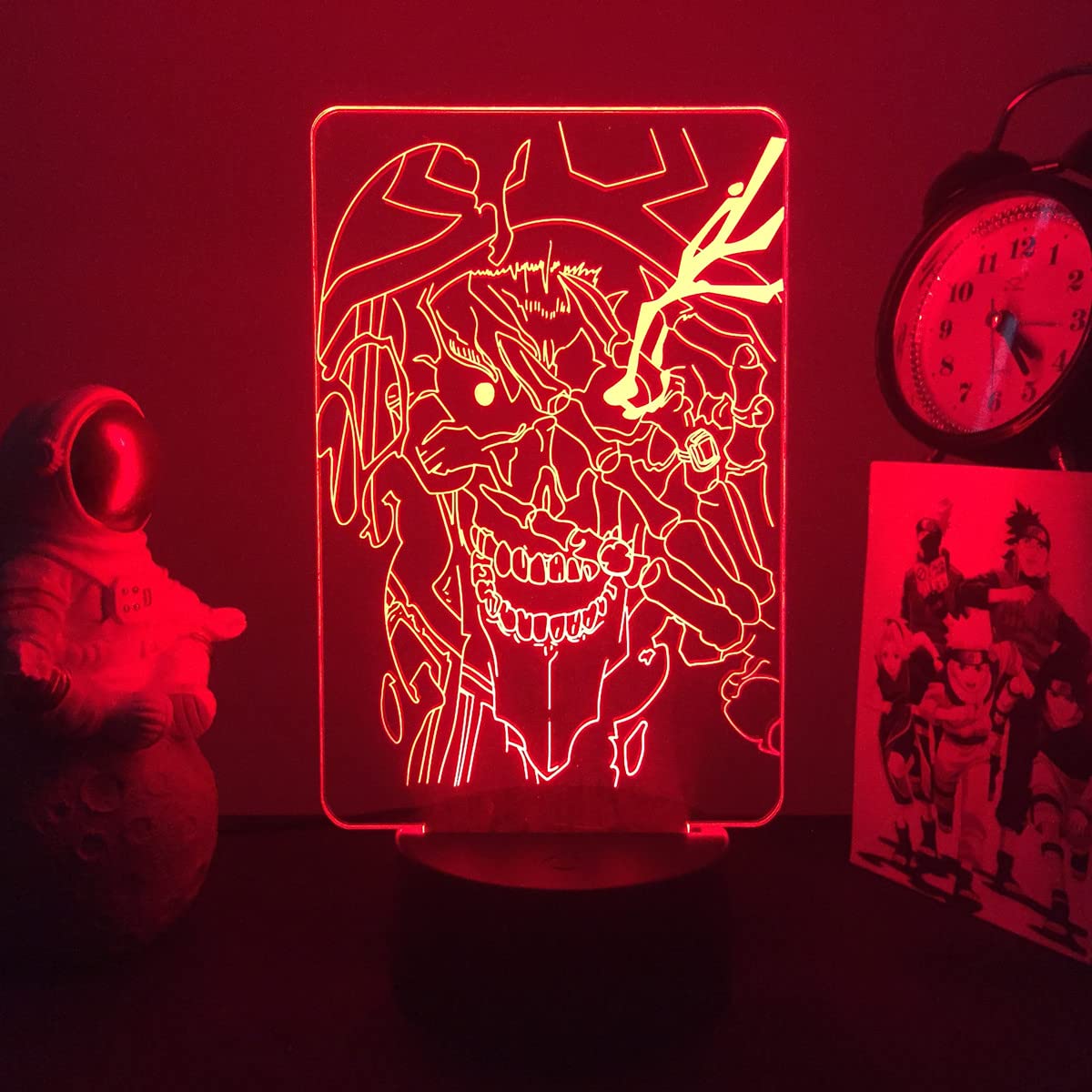 Zhongkaihua Anime Night Light Overlord LED Night Light Ainz Ooal Gown/Albedo LED Lamp Anime Illusion Light Decor Gifts for Fans