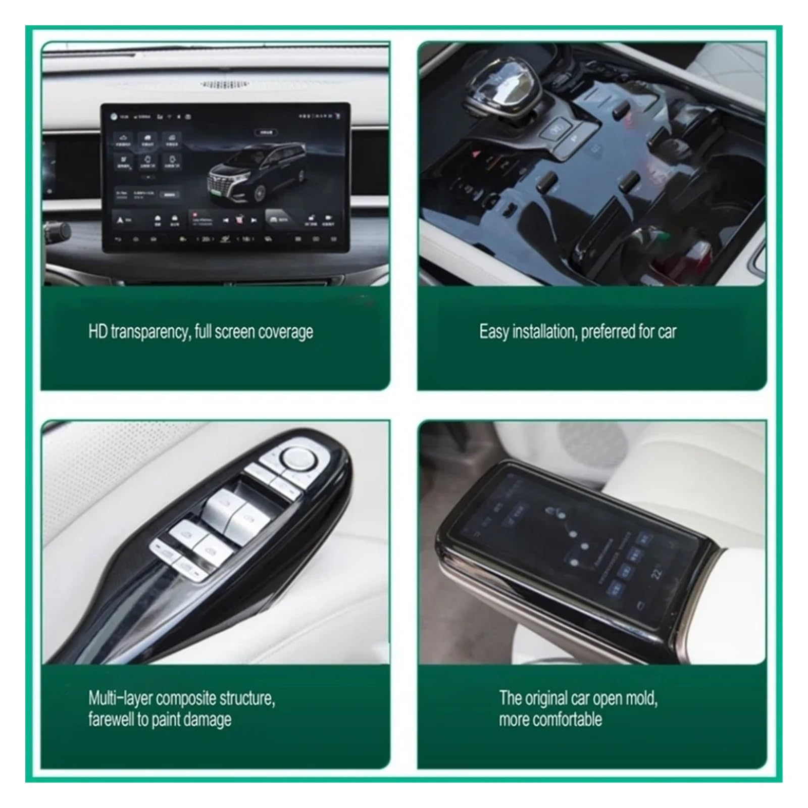 Pellicola Protettiva in TPU Console Centrale Display di Navigazione Schermo del Cambio Adesivo Interni Auto per B&MW X7 G07 2019-2024 Pellicola Display Centrale