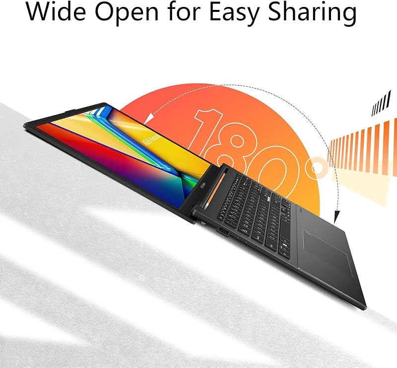 ASUS Vivobook Go 15.6" FHD Laptop, Business Laptop, AMD Ryzen 3 7320U, 8GB RAM, 128GB SSD, 180° Lay-Flat, WiFi, Bluetooth, Windows 11 Pro, Mixed Black image 2