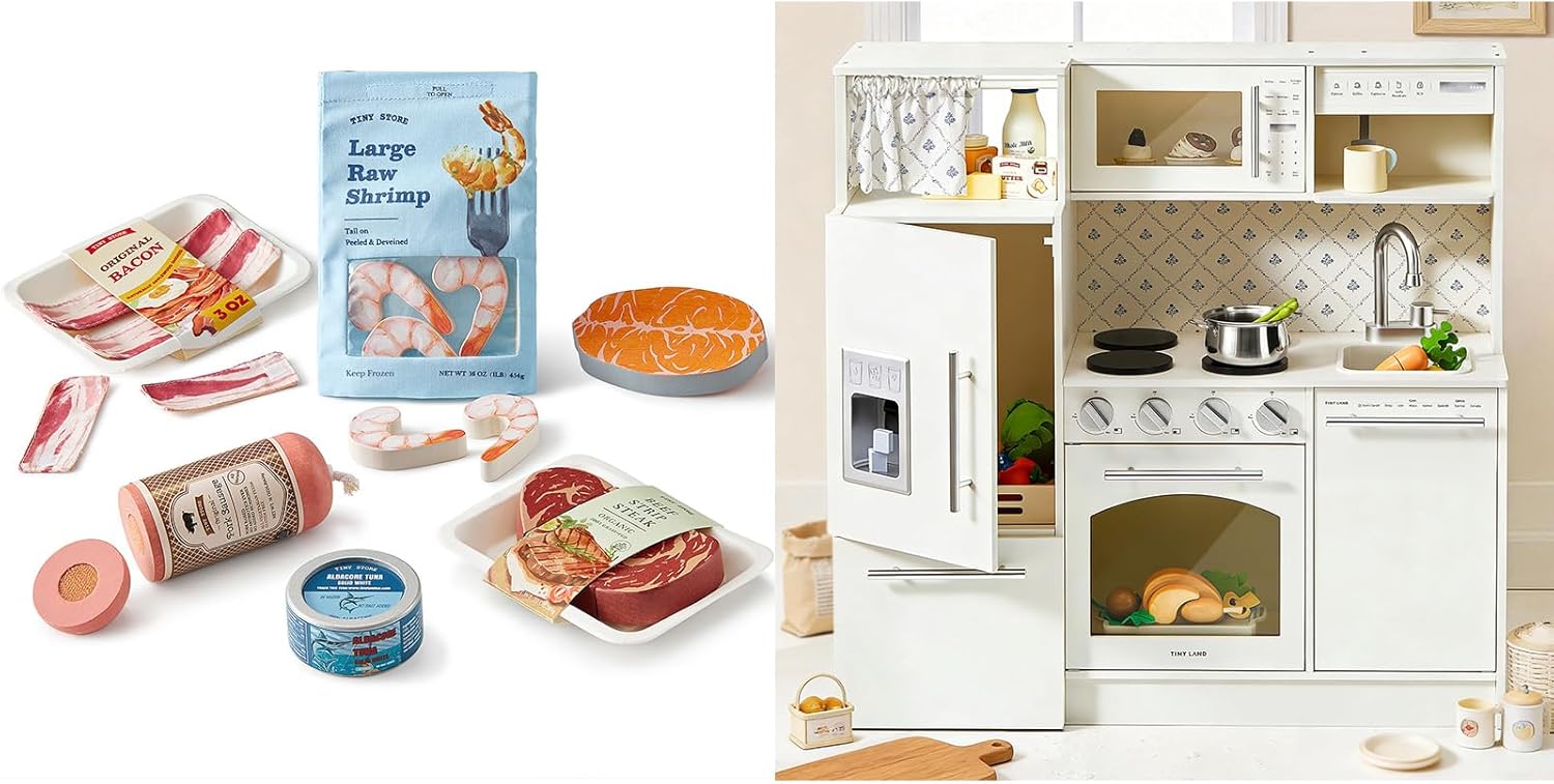 Tiny Land Organic Play Food Set，Play Kitchen