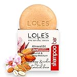 LOLE\'S 2 in 1 Almond Oil Shampoo & Conditioner for Color Treated & Dry Hair, Travel Size, 99% Natural Origin, Silicone Free, 3.5Oz