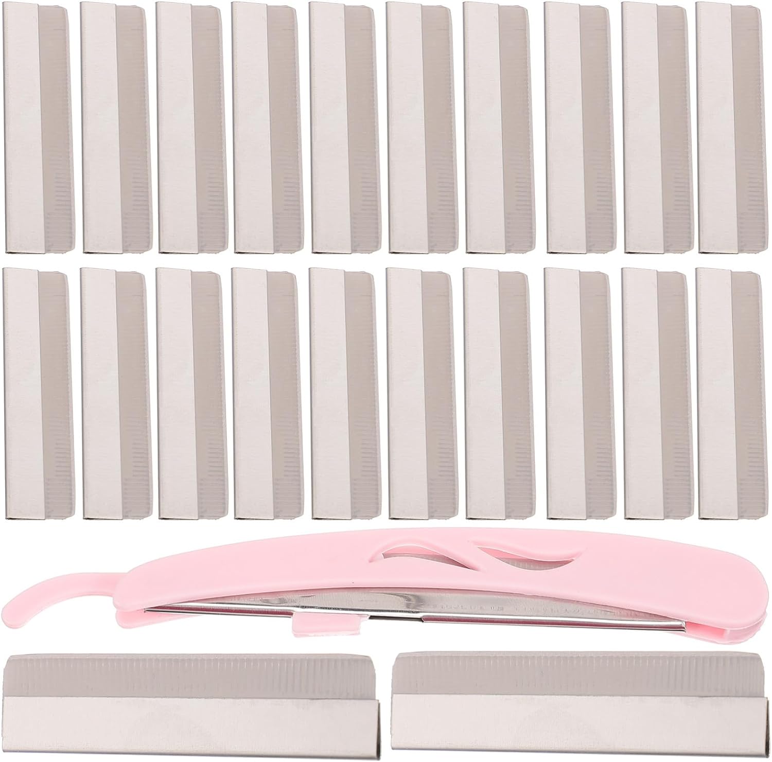 Eyebrow Trimmer Blade Set 101 Pieces Stainless Steel and Plastic
