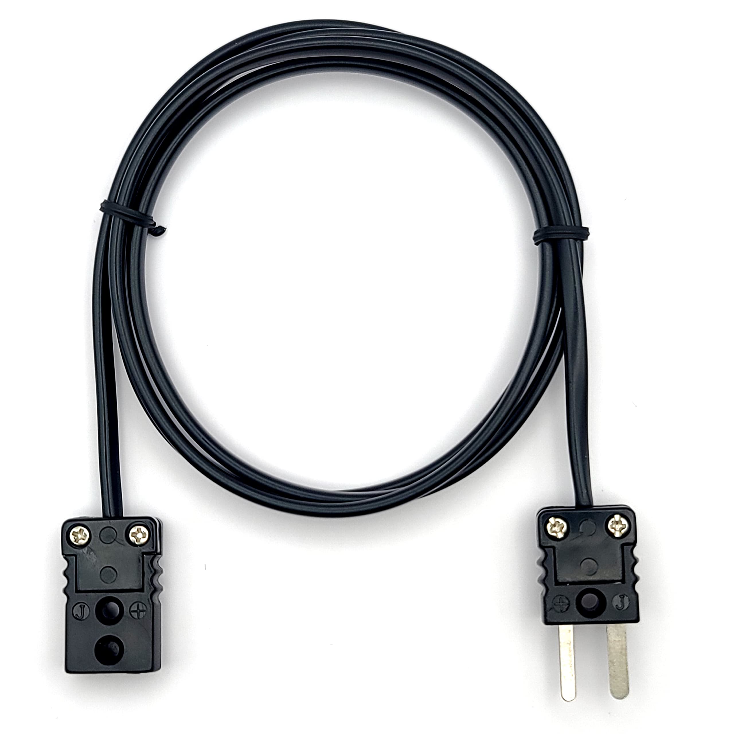 Thermocouple Extension Cable, Type J, PVC Insulaton, Mini Female to Mini Male, Various Wire Lengths Availible (5 Meter)