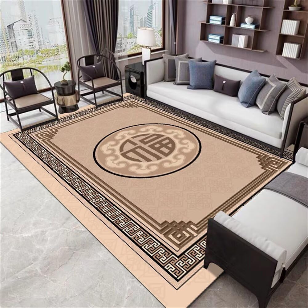 Tapis deco chambre fille vintage geometrique grand tapis de cuisine lavable