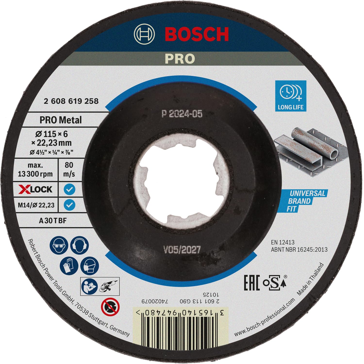 PRO Stainless Steel And Metal 3-in-1 Bonded Disc - Bosch Professional