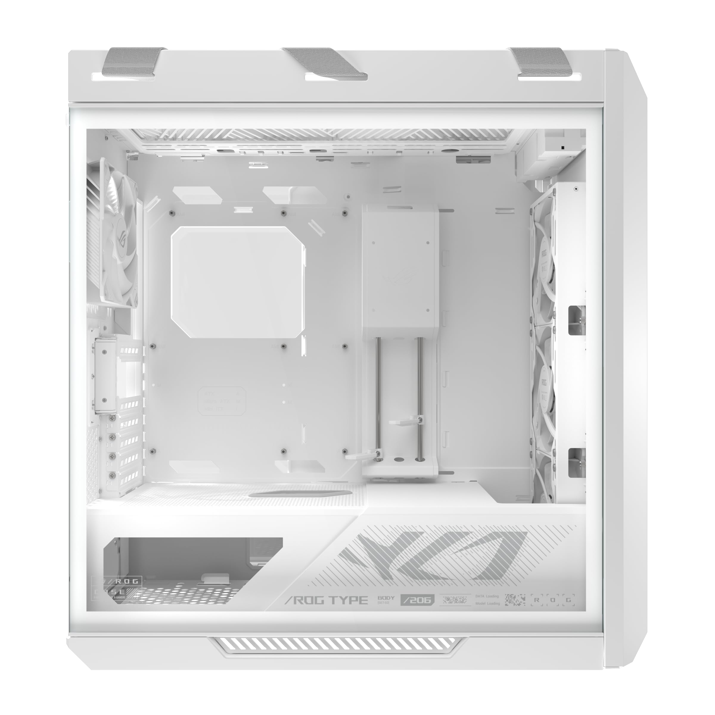 ASUS ROG Strix Helios II White Edition EATX - Carcasa para PC de Media Torre para Juegos, con Paneles Laterales de Vidrio Templado duales, Soporte para GPU de hasta 450 mm de Largo, Soportes para