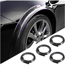 4 Pcs Wheel Arch Protector for Renault Duster 2020-2018, Fender Trim Flexible Edge Guard Car Paint Protection Carbon Look Styling Strip
