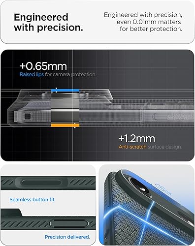 Vista 356 de Spigen Liquid Air - Funda diseñada para iPhone 13 Pro Max (2021), color negro mate