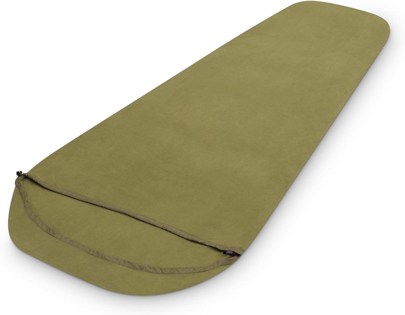 Mivall Hunter Fleece Sleeping Bag Olive Fleece Lining 225X90X55 CM BW Model Extreme Small Pack Size
