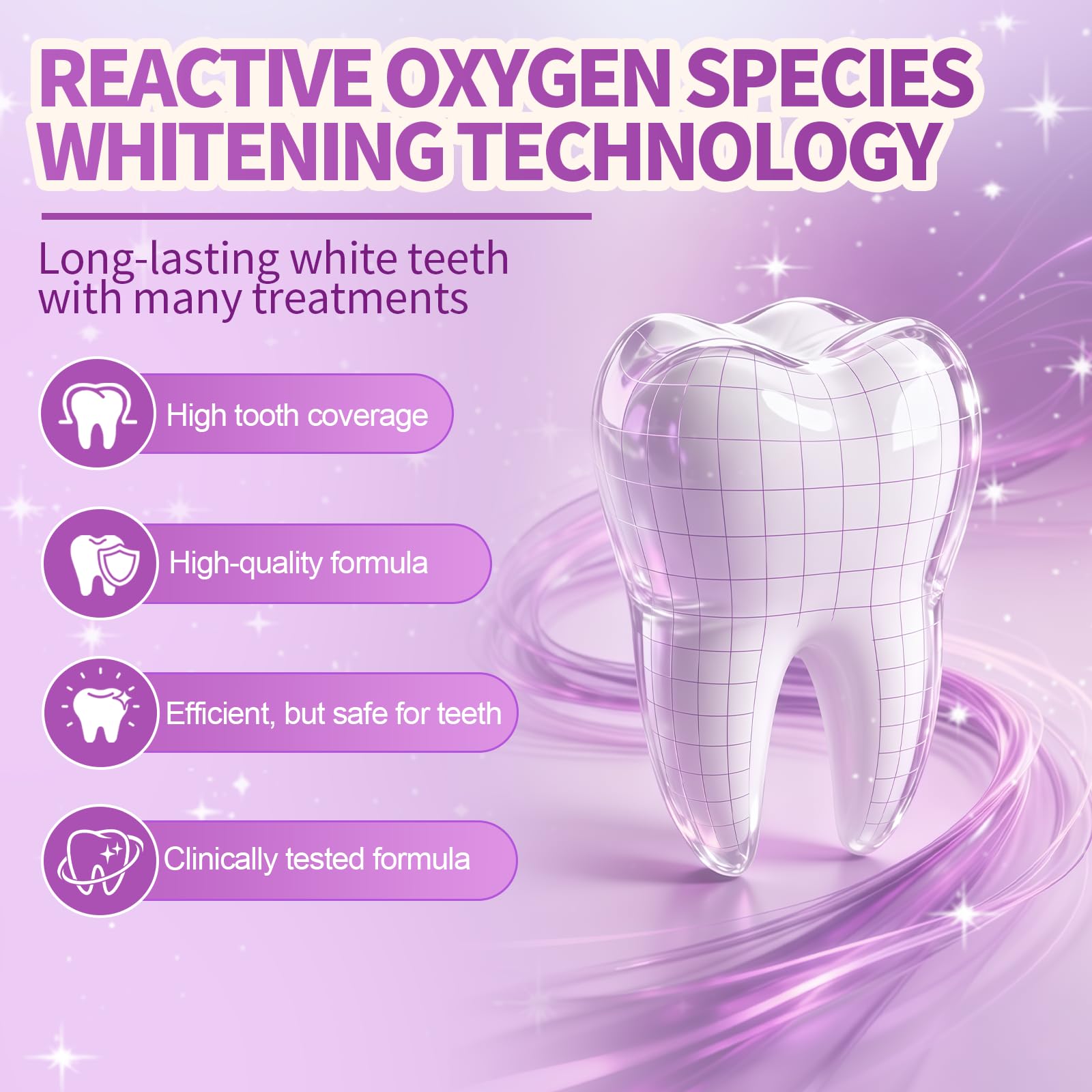 28 Pezzi Strisce Sbiancanti Denti, Strisce Sbiancanti, Whitening Strips per Sbiancamento Delicato, Kit Sbiancante Rapido & Efficace, Antiscivolo & Denti Bianchi, Facile Uso a Casa o in Viaggio