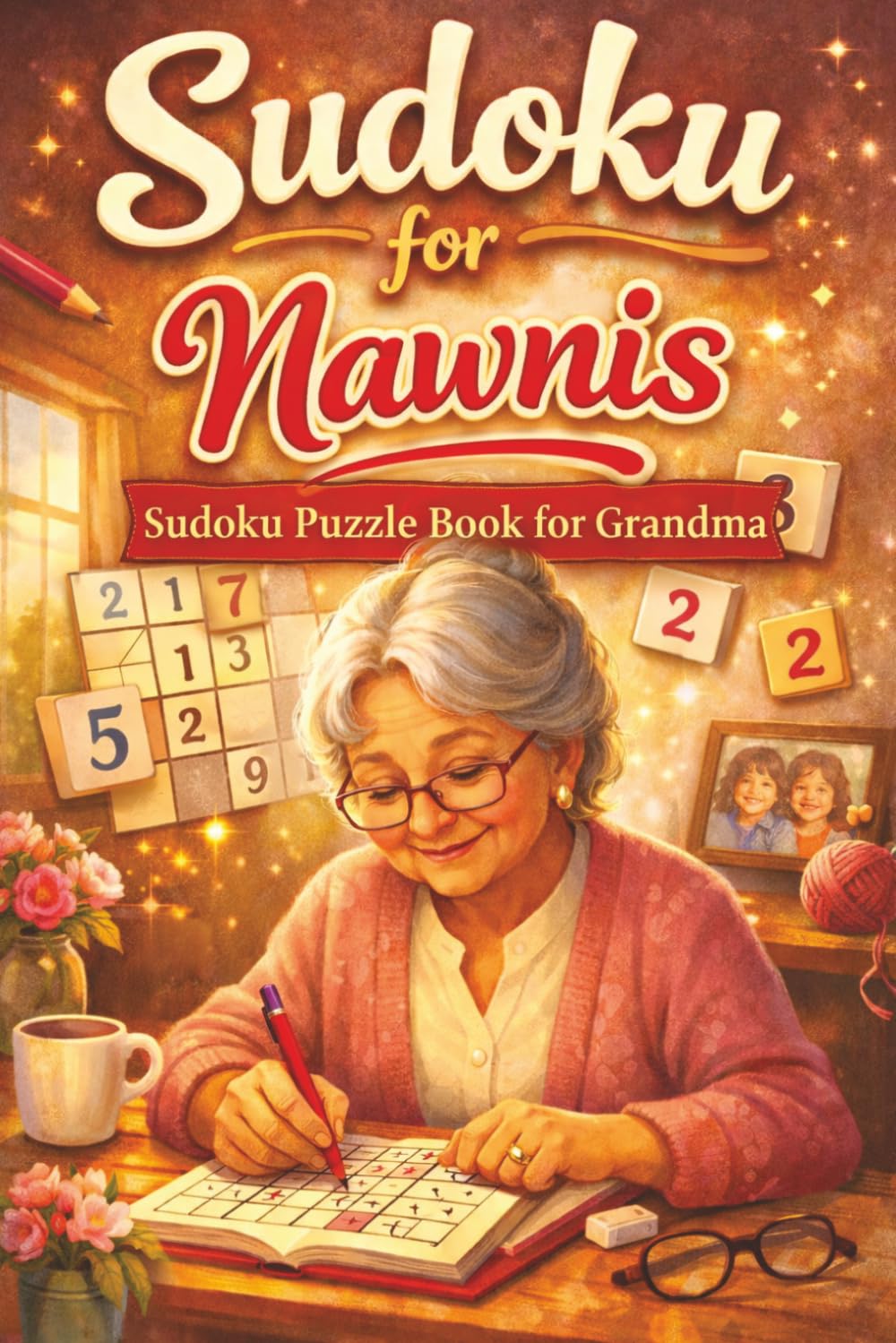 Sudoku for Nawnis: Sudoku Puzzle Book for Grandma | LARGE PRINT | One Puzzle Per Page with Quotes Inside | 50+ Puzzles | 6x9 Inches, 110 pages | ... (Mother/Grandmothers Day Sudoku + Quotes)