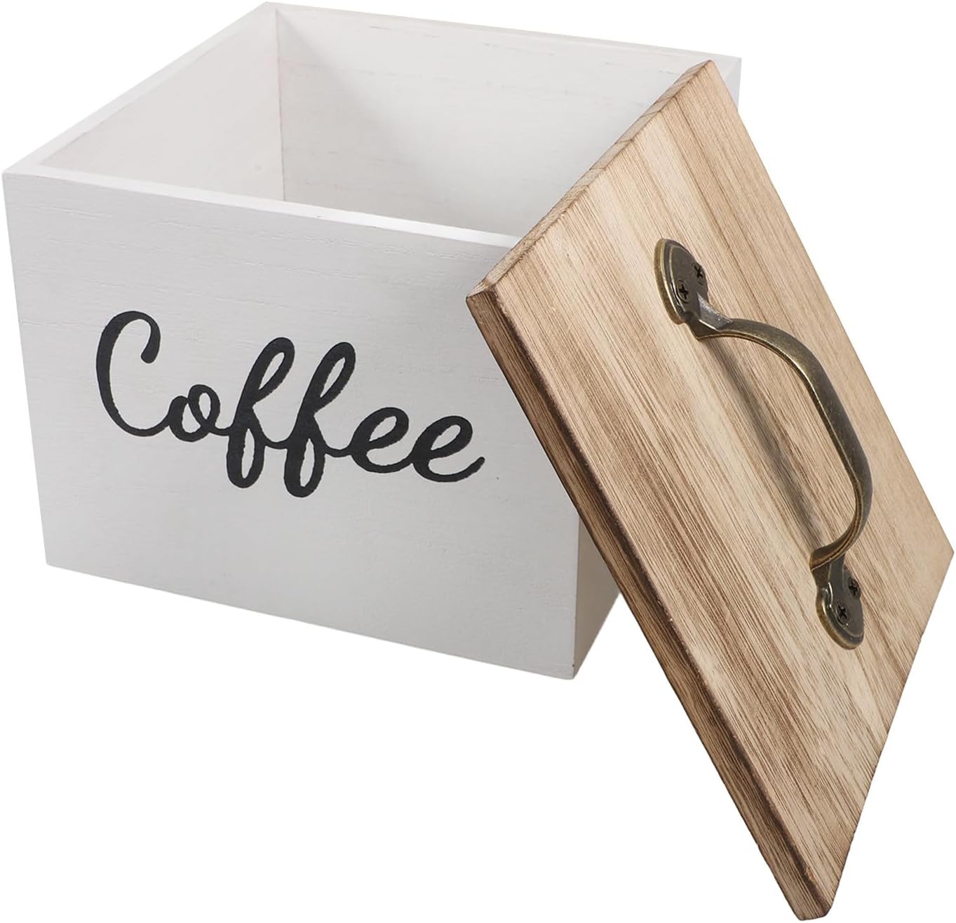 Caja de almacenamiento de madera con tapa para organizar artículos pequeños