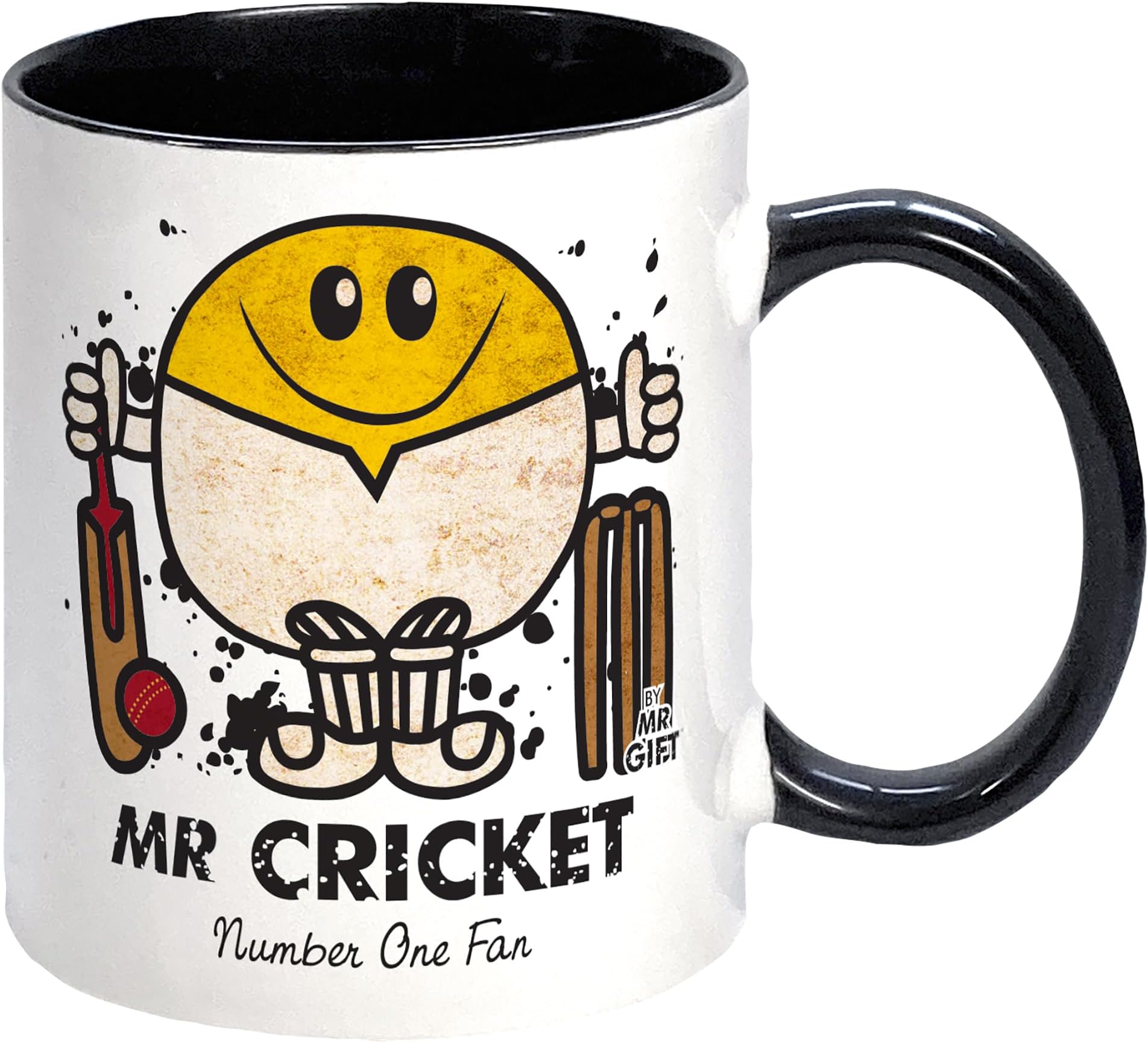 Kapow Gifts Cricket Mug - Sports Gift for Fan Supporters Present Gift for dad him Man, Ceramic, 250ml