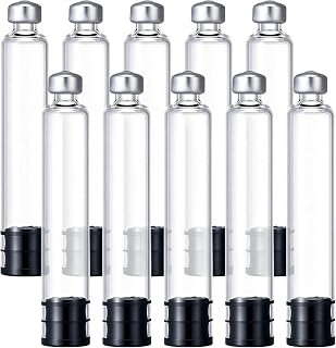 10팩 3ml 빈 유리 카트리지, 긴 고무 스토퍼, 개별 포장된 리필 가능한 유리 용기, 액체 샘플 및 실험실용 누출 방지 보관 카트리지