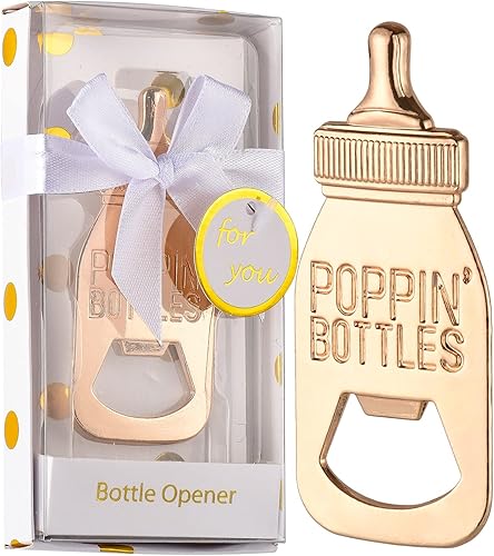 Miniatura 1 de 24 piezas abridor de botellas para fiestas de baby shower para invitados, decoraciones de fiesta neutra de género, abridor de botellas, regalos de