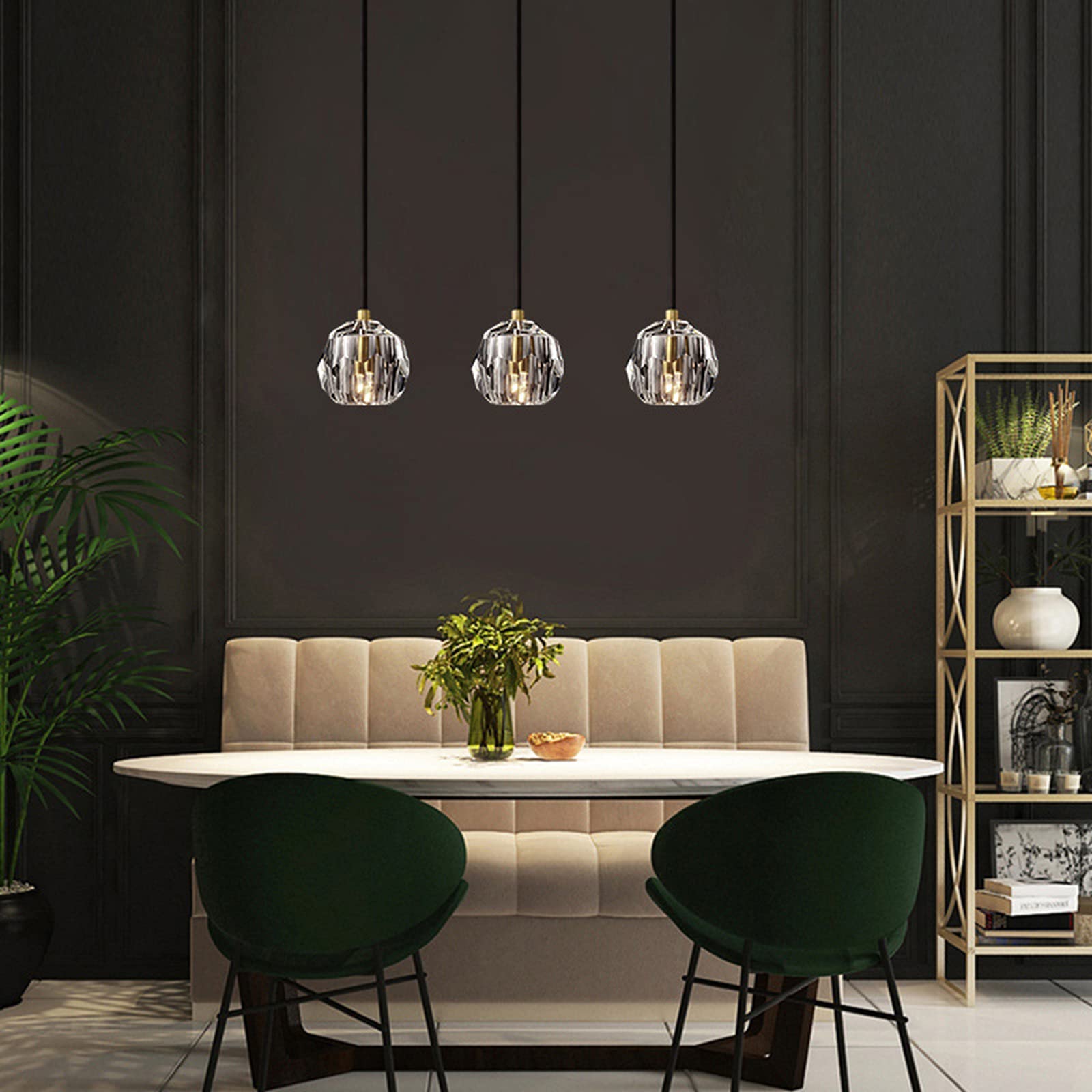 Lampada a Sospensione,Lampadari LED Lampadario semplice e moderno in ferro battuto Lampadario a testa singola Nordic Creativo Lusso Scala per la casa Studio Comodino Latte Negozio di tè Caff