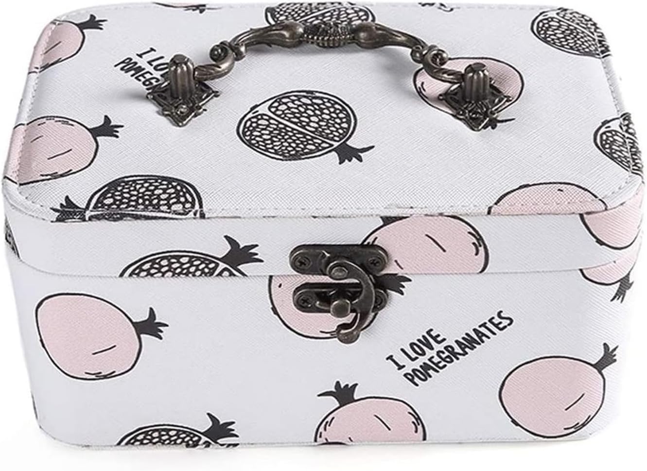 ジュエリーボックスエレガントなレトロトラベルジュエリーオーガナイザーストレージケースホルダー2レイヤー女性ジュエリーケースキャリーネ