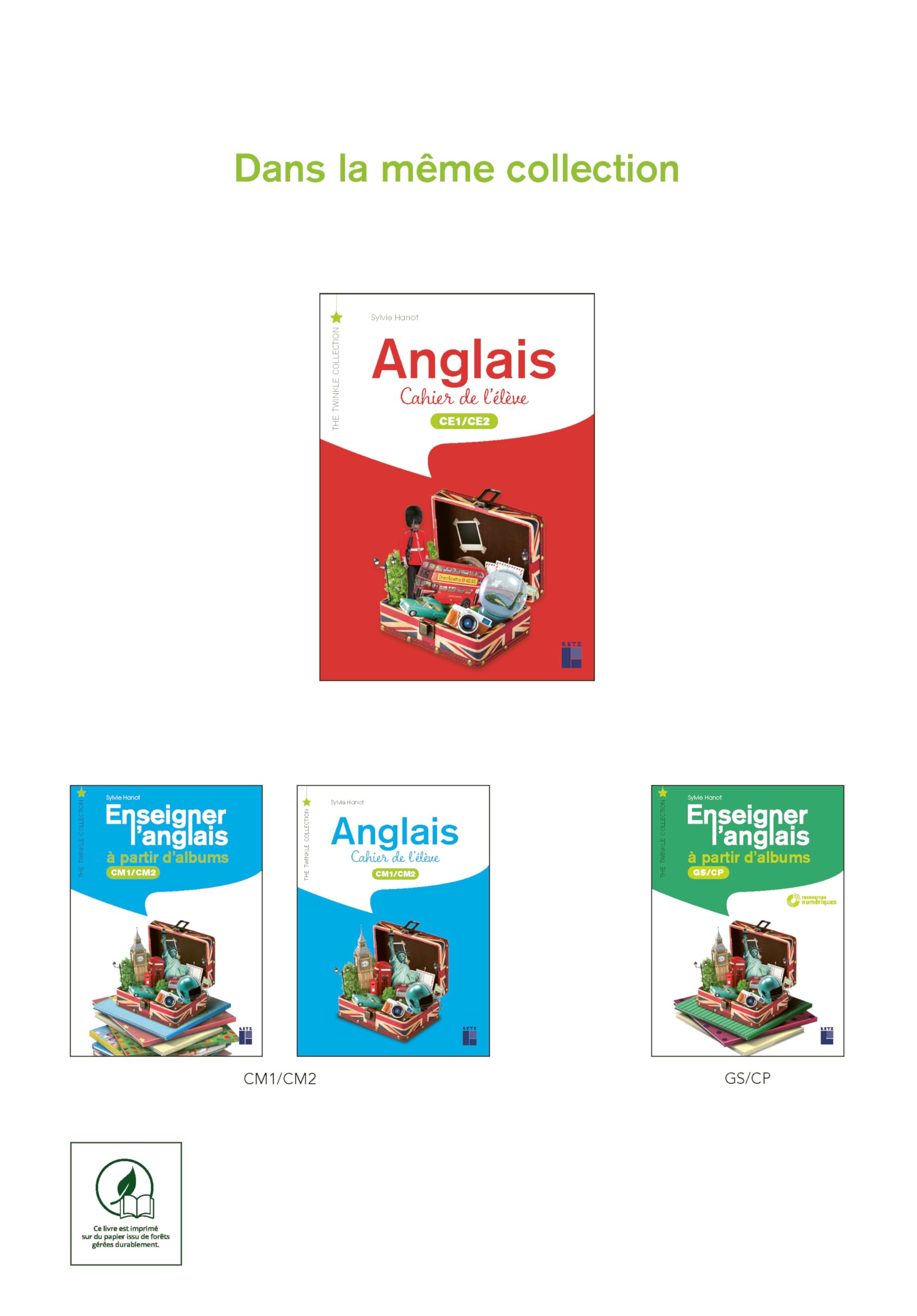 Enseigner l'anglais à partir d'albums CE1 / CE2 (+ ressources numériques)
