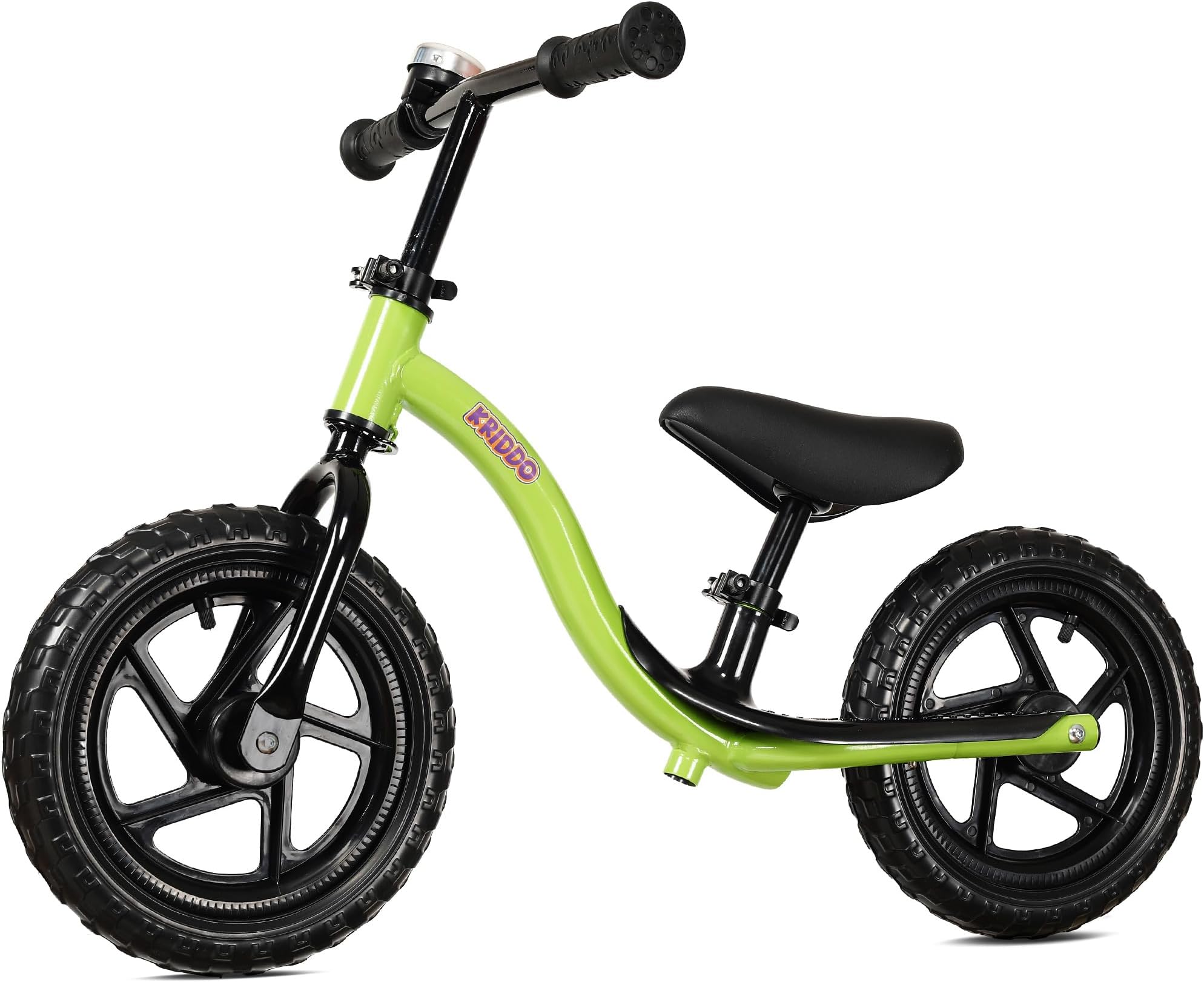 KRIDDO Toddler Balance Bike 2 Year Old, Age 24 Months to 5 Years Old, Early Learning Interactive Push Bicycle with Steady Balancing, Gift Bike for 2-5 Boys Girls, Green