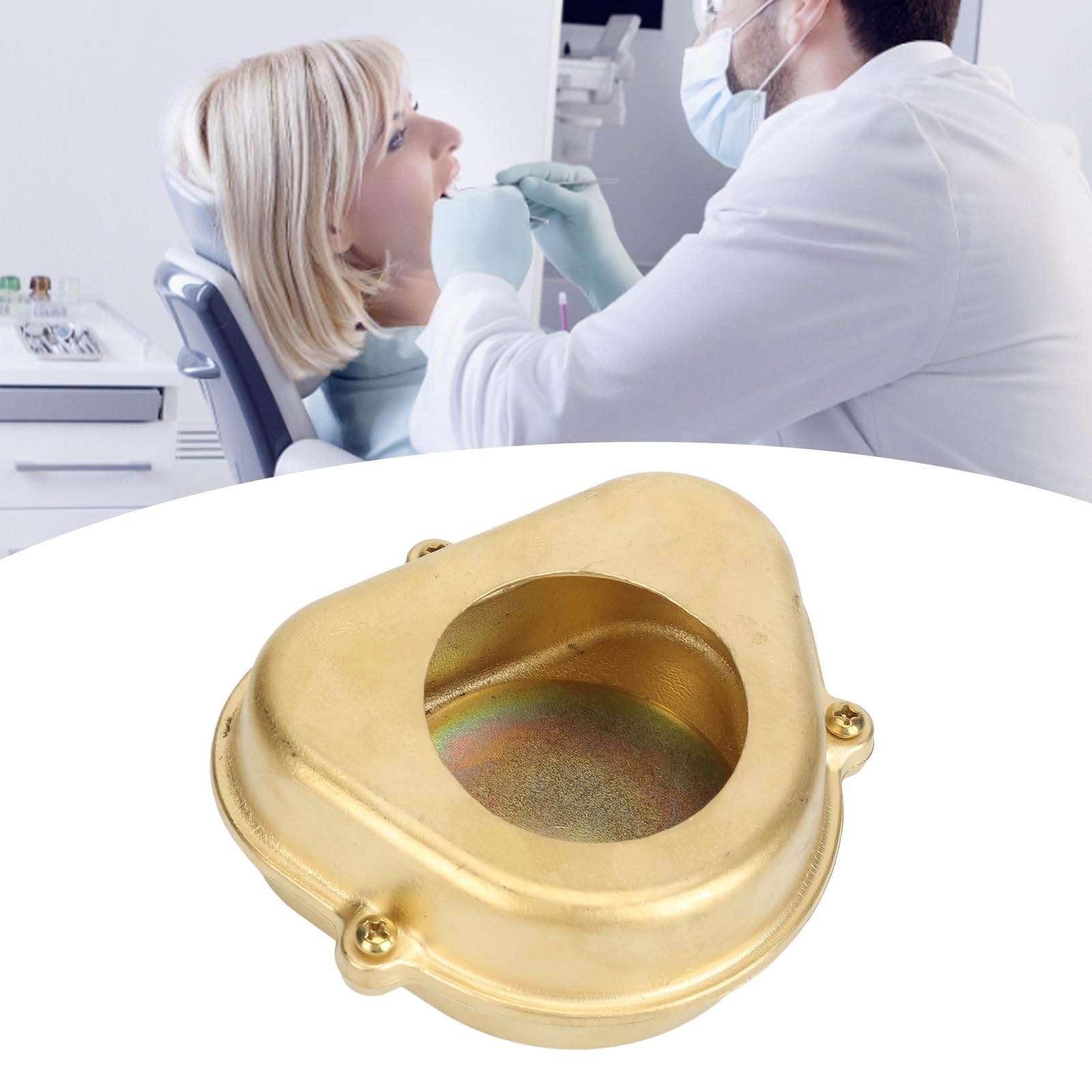 Scatola for la bollitura dei denti | Scatola for la bollitura dei denti in rame resistente al calore, a 3 posizioni | Strumento da laboratorio orale antiaderente for dentisti/assistenti odontoiatrici