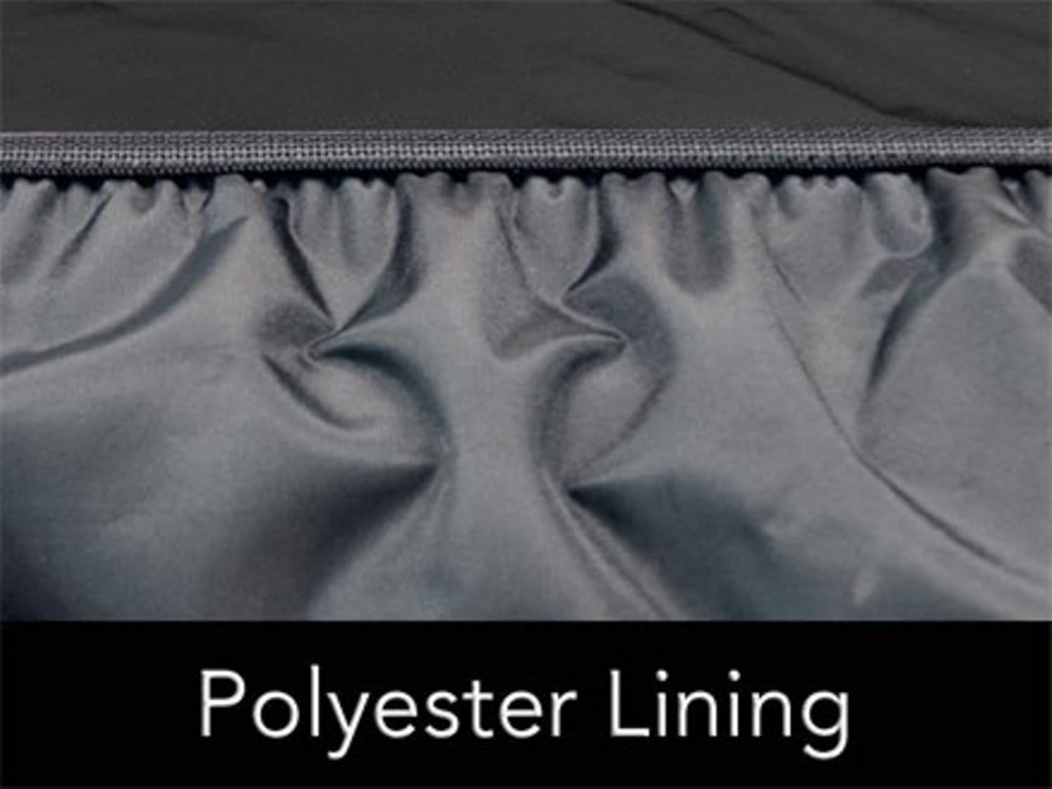 Covermates Motorcycle Cover - Commercial Grade Vinyl, Weatherproof, Elastic Hem, Power Sports Covers, Black