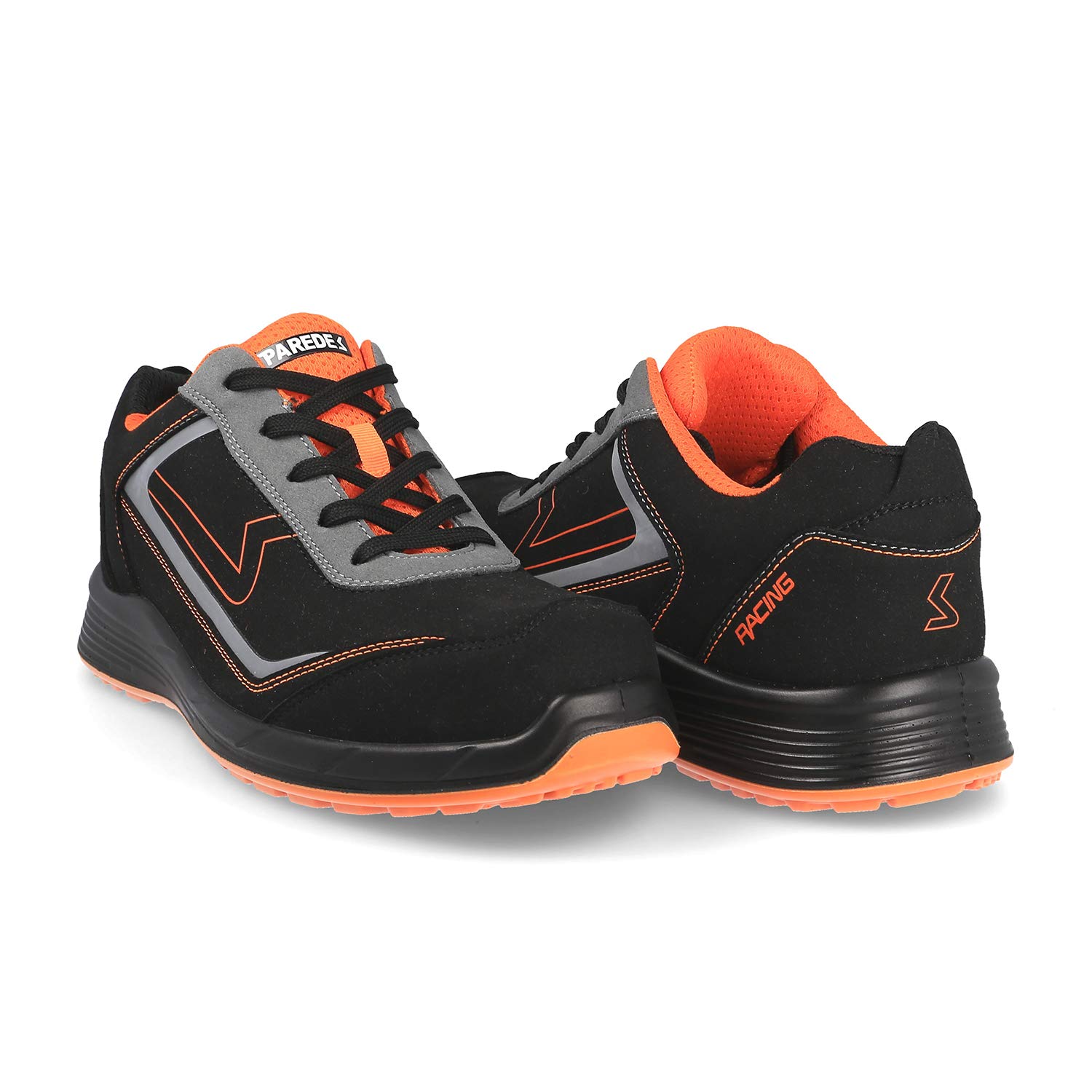 Paredes Deportivo Hamilton - S3 Ci HI ESD SRC - Color Negro y Naranja- Talla 38