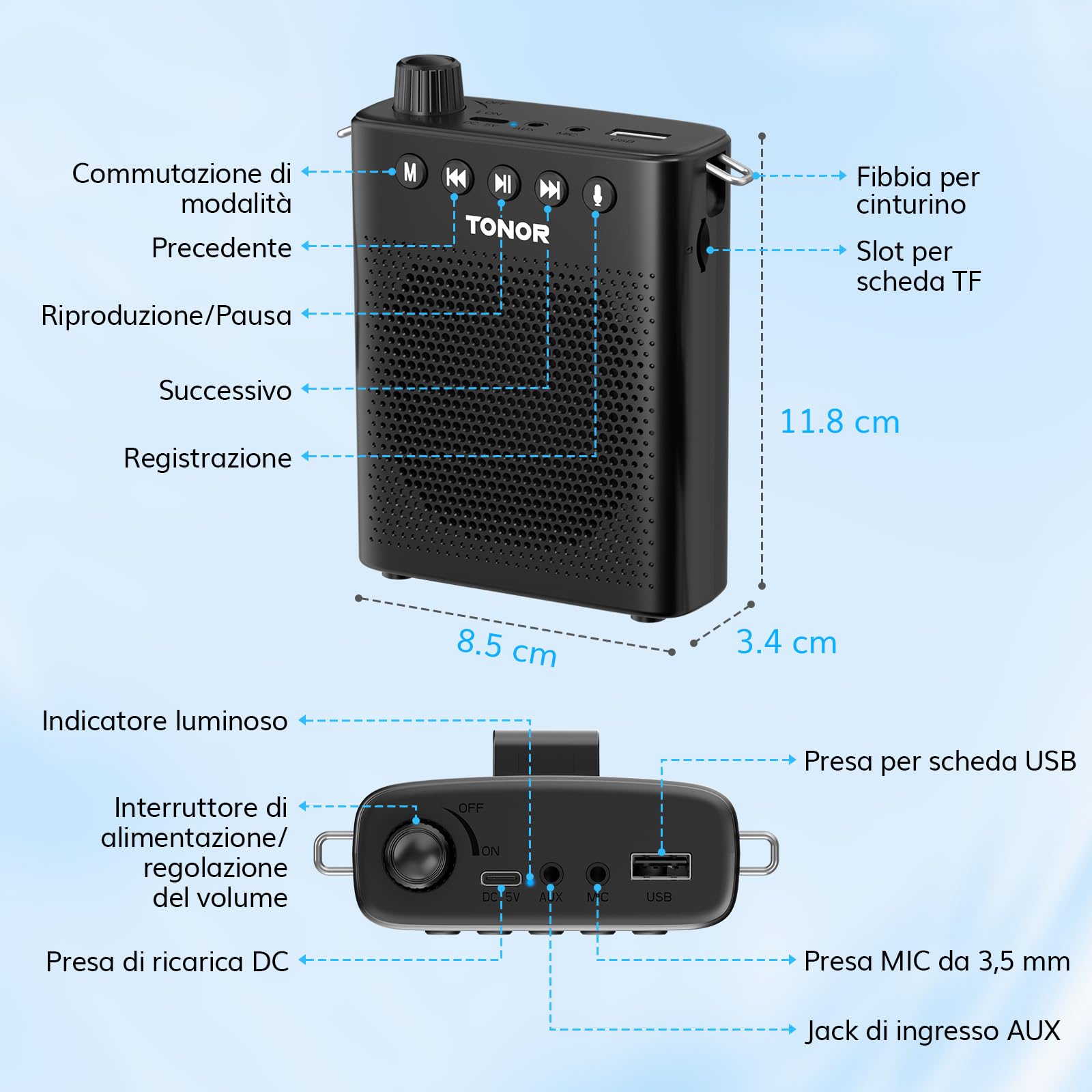 Altoparlante Portatile SBM100ORG/00 - Foto 9