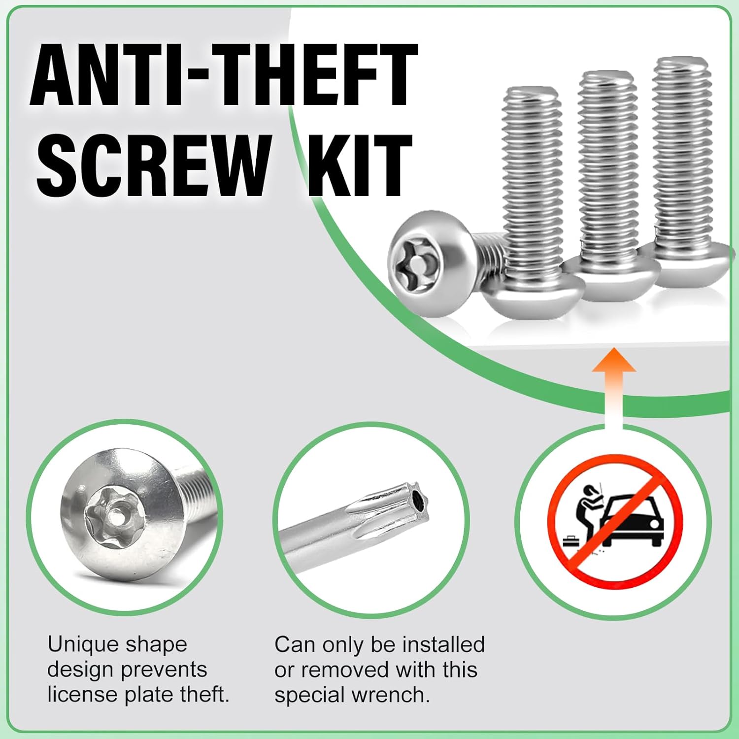 No Drill Front License Plate Bracket Holder Compatible with Chevy Blazer 2019-2024, Rust-Proof License Plate Mount Adapter, Bumper Grille Car Tag Frame with Anti-Theft Screws Accessories