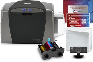Fargo DTC1250e ID Card Printer & Complete Supplies Package with Bodno Software