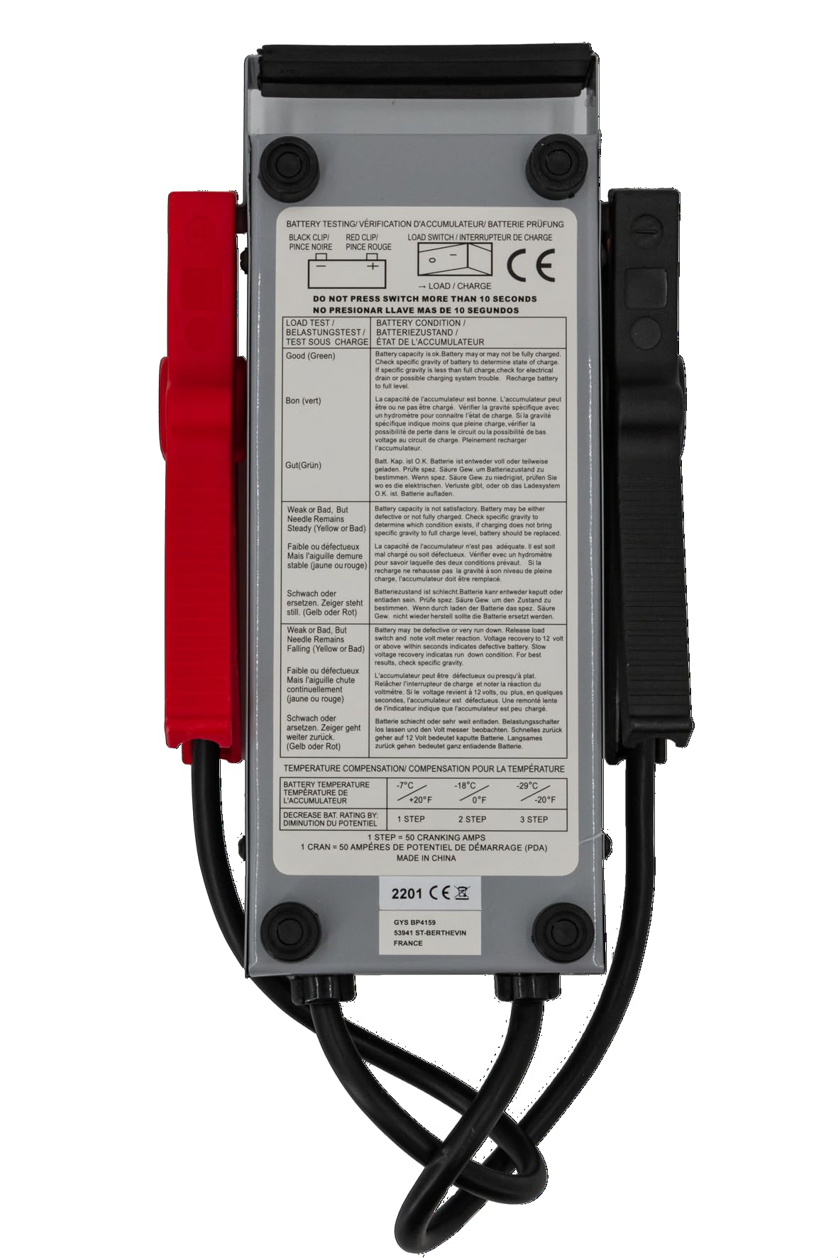 GYS 055131 Tester per batteria auto