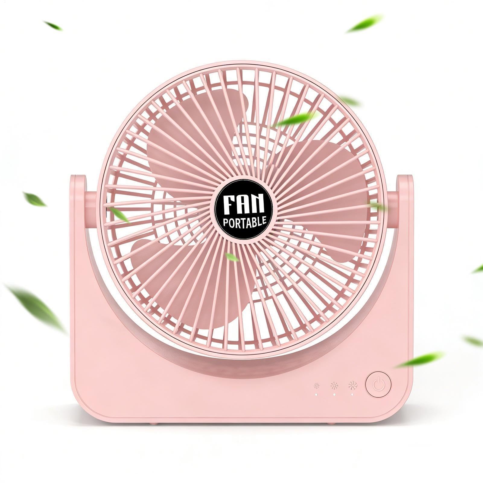 Ventilateur de bureau compact portable puissant refroidissement ajustable