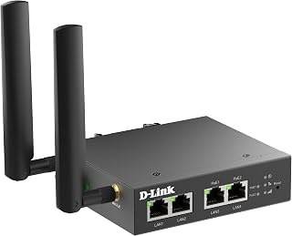 D-Link DWM-314-TP 4G Multi-Connect PoE Modem Router | Industrie-LTE Cat.4, Dual PoE+ Ports, 4-Port Ethernet Switch, VPN-Sicherheit, Temperatur- & Feuchtigkeitstoleranz, DIN-Rail Montage