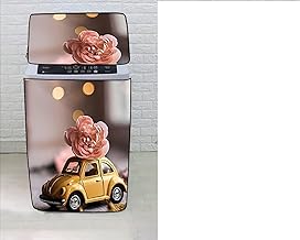 غطاء غسالة يوفر حماية ممتازة ضد الماء والغبار للغسالات الاوتوماتيك وفوق اوتوماتيك بتصميم أنيق بأشكال عشوائية من مادة صديقة للبيئة (فوق اتوماتيك مقاس 15/16/17/18)