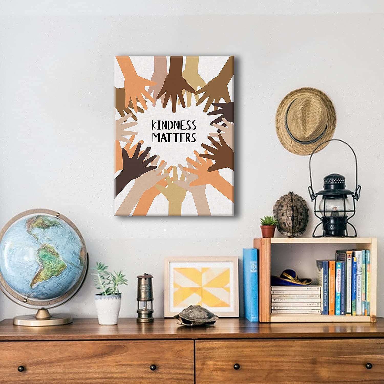 Quadro Su Tela Con Cornice 'In This Classroom' – Messaggio Positivo, 30,5x38 Cm, Pronto Da Appendere - 4