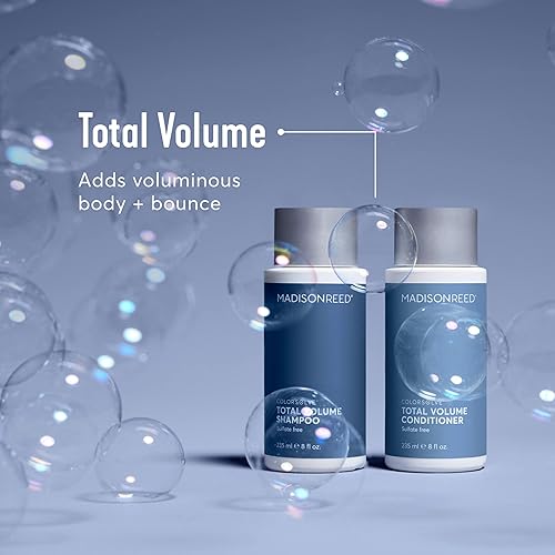 Miniatura 5 de Madison Reed Champú de volumen total, champú voluminizador, añade cuerpo al cabello fino y medio, sin sulfato, protege el color de la decoloración,