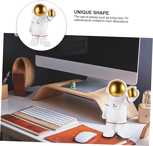 Miniatura 3 de Figura de juguete de astronauta, decoración de astronauta, figuras de astronauta, decoración de mesa, estatua nórdica, escultura de astronauta con