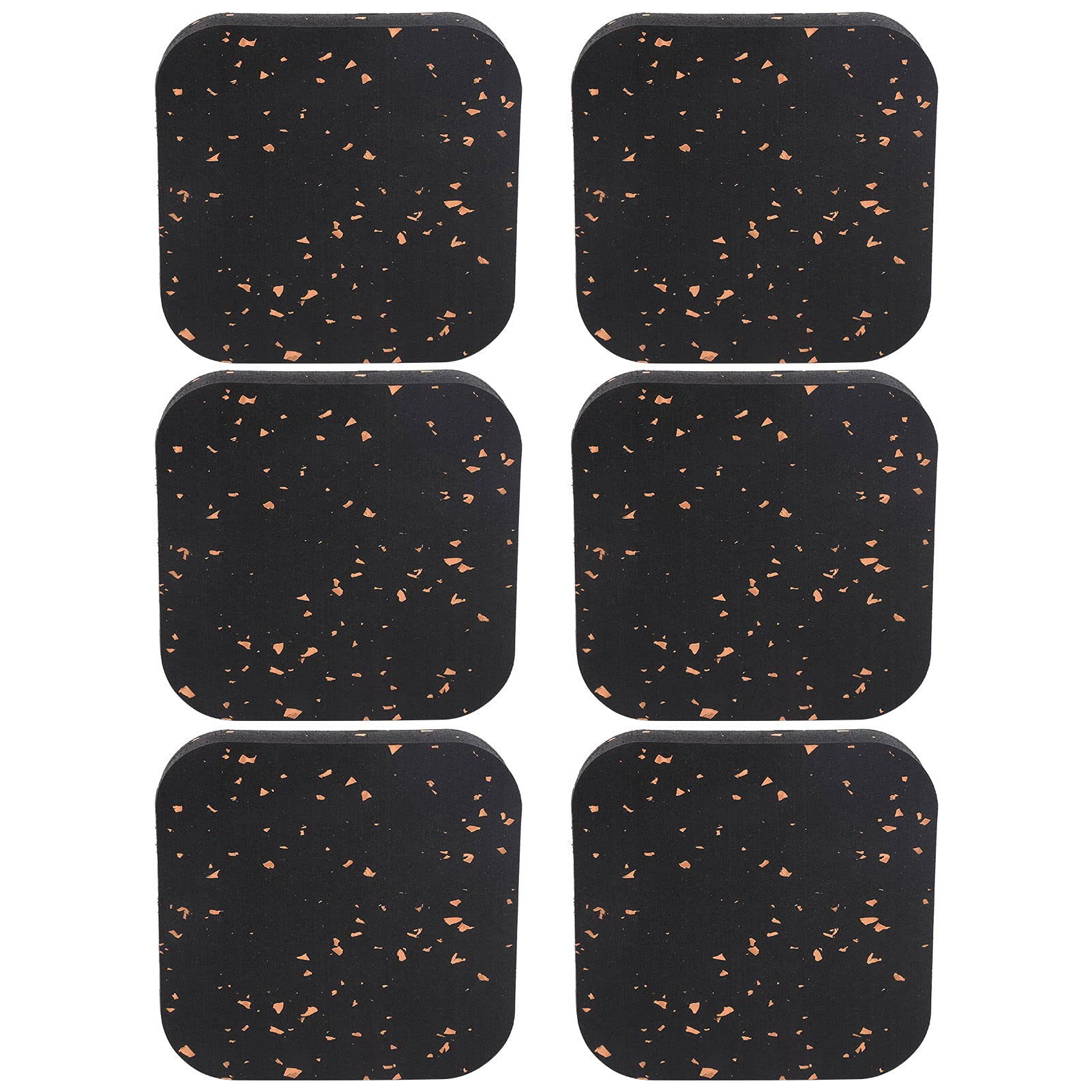 Buffer Exercise Mat, Treadmill Mat Non‑Slip Elastic Insulated Sound Insulation for Exercise(Black Orange)-image-5