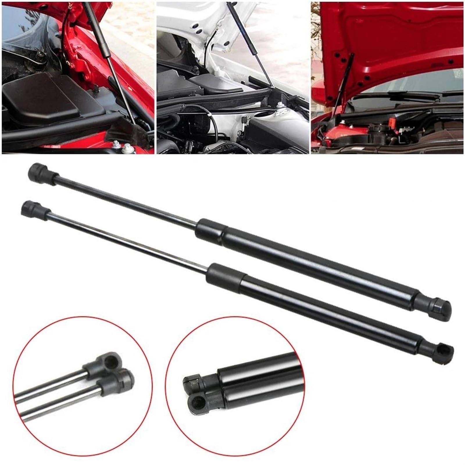 Molle Gas Cofano Per BMW Serie 3 Per E90 2005-2012 2 Pz Auto Cofano Anteriore Hood Ascensore 51247250308 Ammortizzatore Cofano Portellone Tronco Ammortizzatori A Gas Pistoncino Anteriore Cofano(Rear