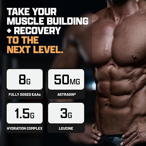 Miniatura 4 de Nutrex Research Hidratación EAA  EAA + BCAA en polvo  Recuperación muscular, fuerza, construcción muscular, resistencia  8G aminoácidos esenciales +