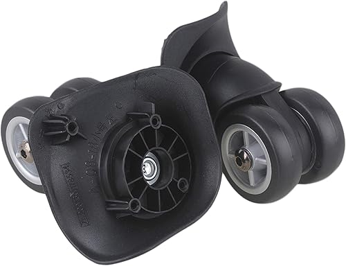 Miniatura 3 de Doublelife 1 par de repuesto negro equipaje giratorio reparación maleta piezas ruedas ruedas 1.929 in resistente con tornillos