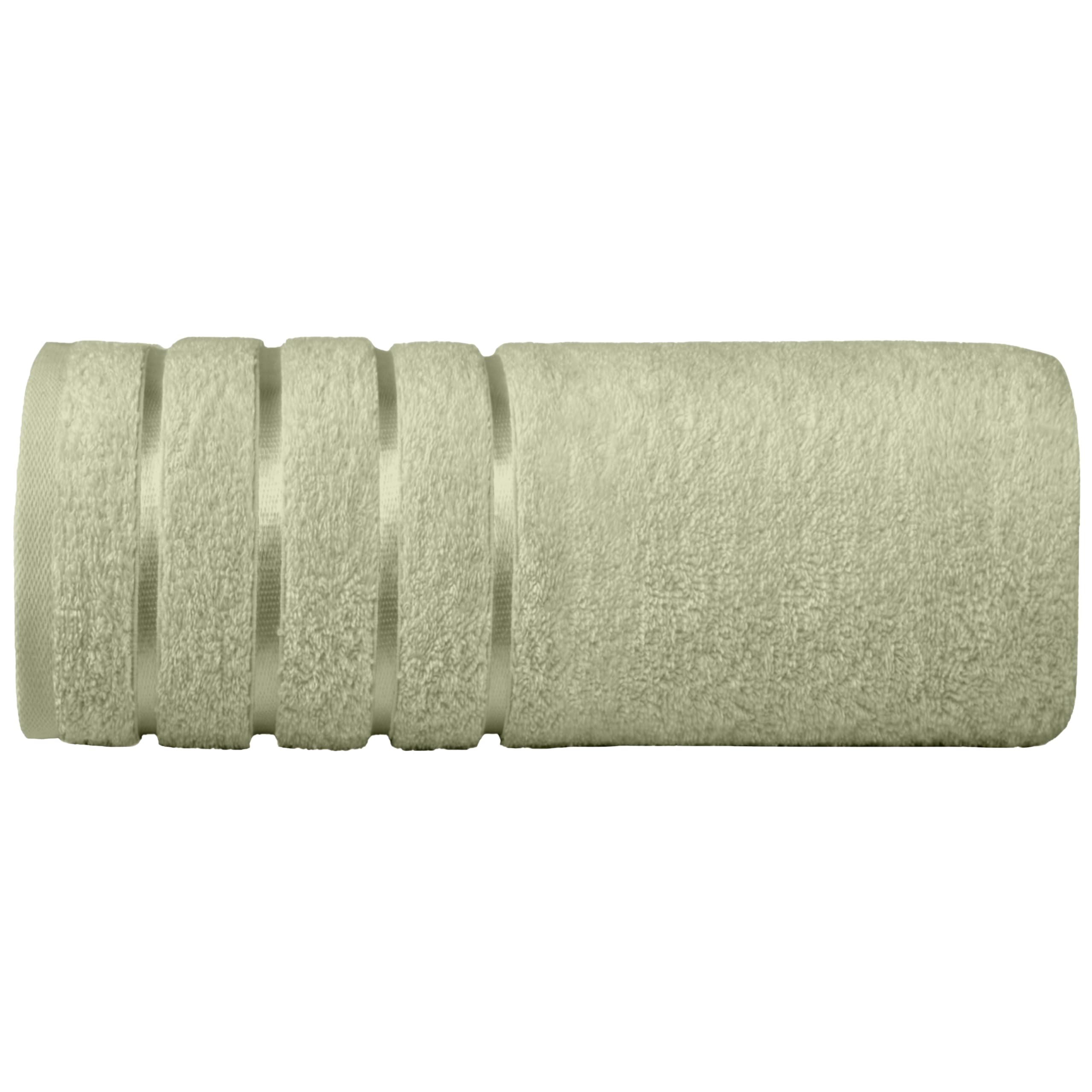 Elegant Comfort 100% Turkish Cotton 4 Lines Viscose Stripe Jumbo Bath Towel - Hotel Spa Quality Extra Large 35 x 70 Inch Bath Towel Ultra Soft, Super Absorbent Quick Dry Large Bath Towel, Mint Green