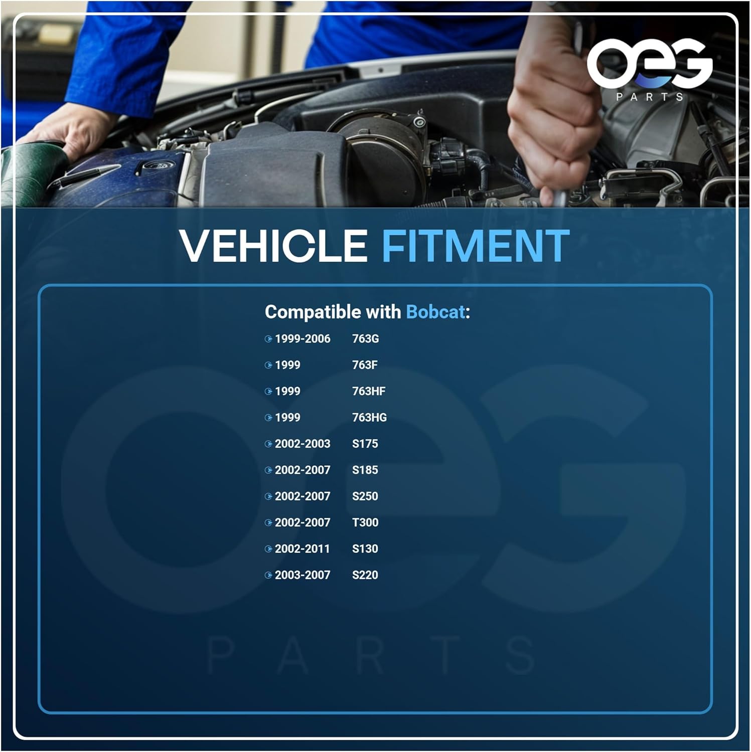 OEG Parts New Starter Compatible with Bobcat Skid Steer Loader Starter S175 S185 S250 6676957, 6685190, DSL6676957, TM000A28901, SPR0010, 41040014