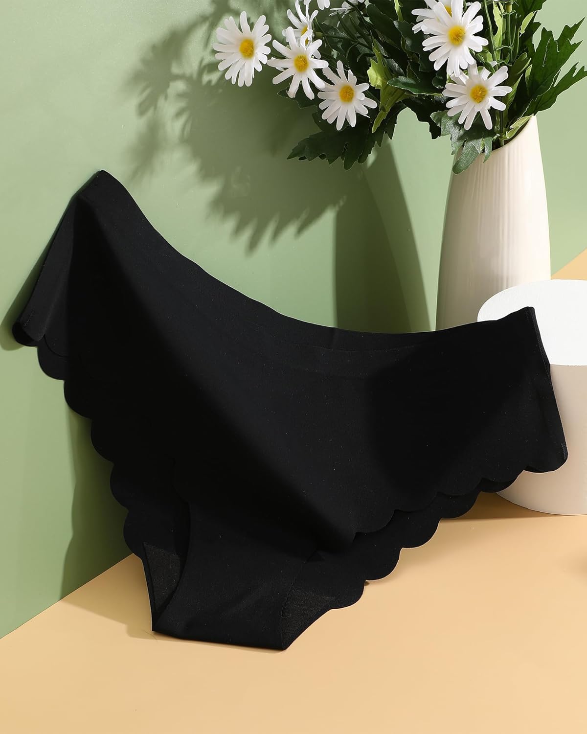 6 pack Seamless Underwear for Women Sexy Low Rise Hipster Wave Edge No Show Bikini Panties Womens Cheeky S-XL - Image 2