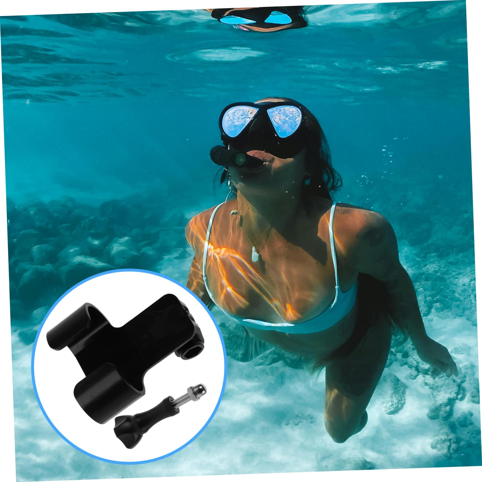 1 Set Tauchmaske Tauchzubehör Taucherbrillen Zubehör Kamerahalterung Tauchkamera Halterung Rack Für Tauchkamera Halterung Für Kamera Taucherbrille Kamera Rack