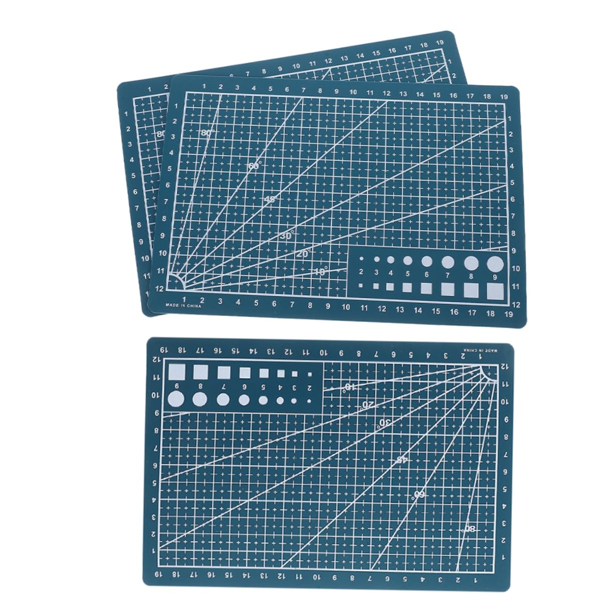 VILLCASE Craft Cutting Mats Set of 3 Non-slip Cutting Boards for Painting Accurate Lines Mat Multi-functional for Handmade Projects