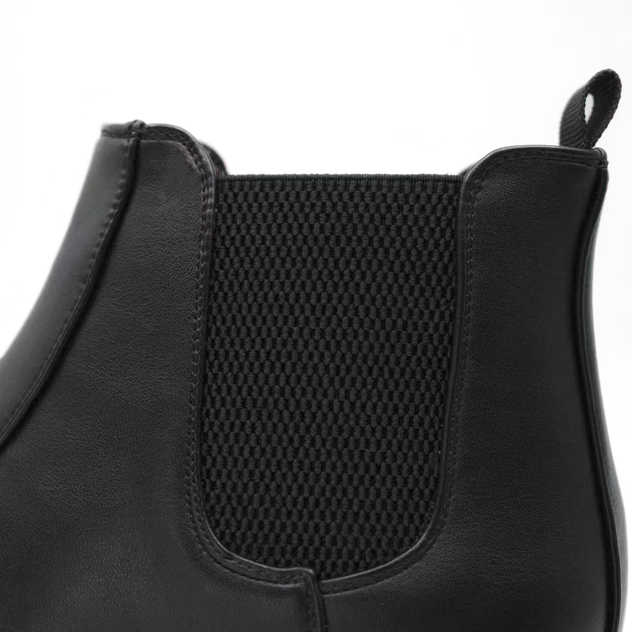 Finishing & Sewing Botas Chelsea de hombre, botines de vestir casuales fáciles de poner